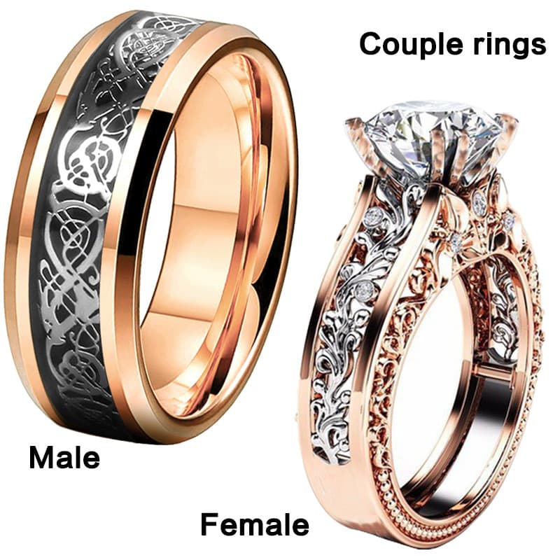 Accessories selling new crystal popular women's matching rings, couple bracelets