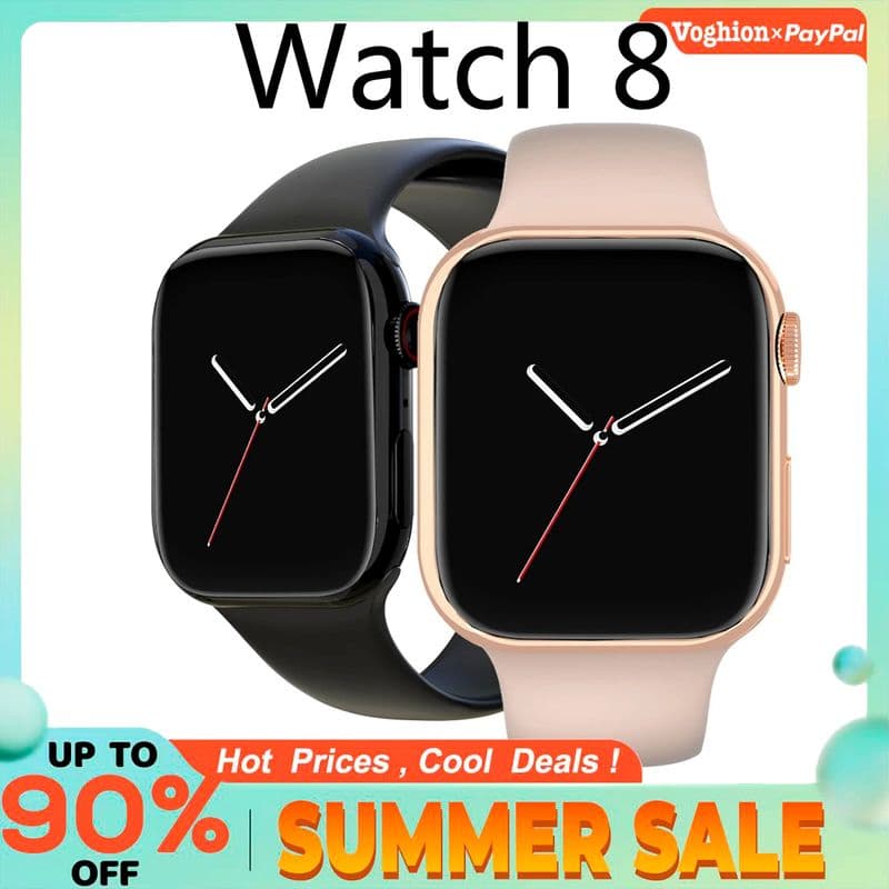 2023 Smart Women Series 2.0 " Screen Bluetooth Call Heart Rate Blood Pressure Men Smartwatch for IWO Watch 8