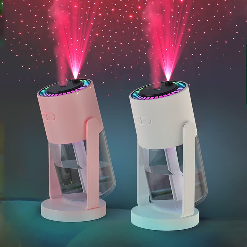 New Projection Rotary Humidifier Usb Hydrating Large Spray Starry Sky Projection Light Household Car Aromatherapy Machine
