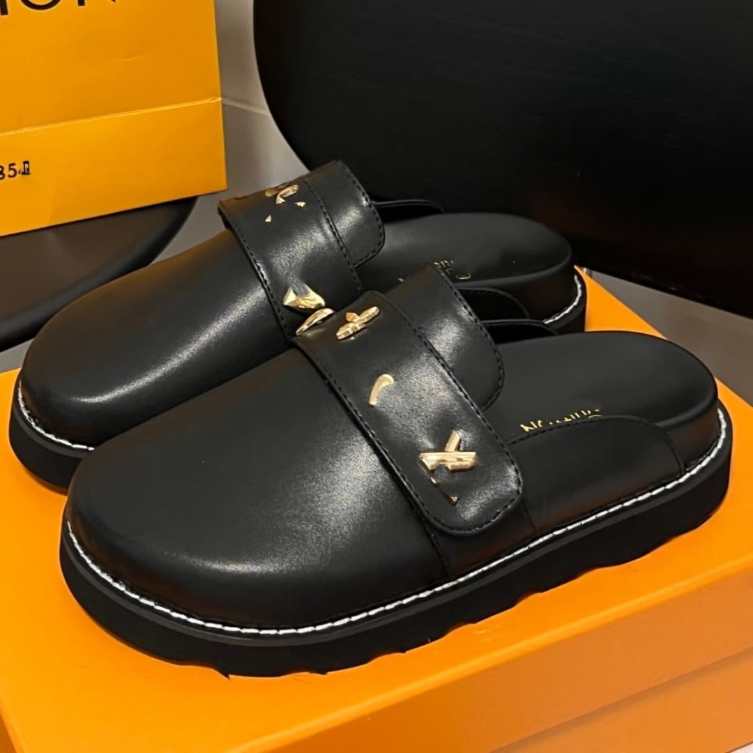 Chaussures de qualité supérieure Lujia, pantoufles imprimées de lettres, mules d'été à semelles épaisses à enfiler, idéales pour les couples