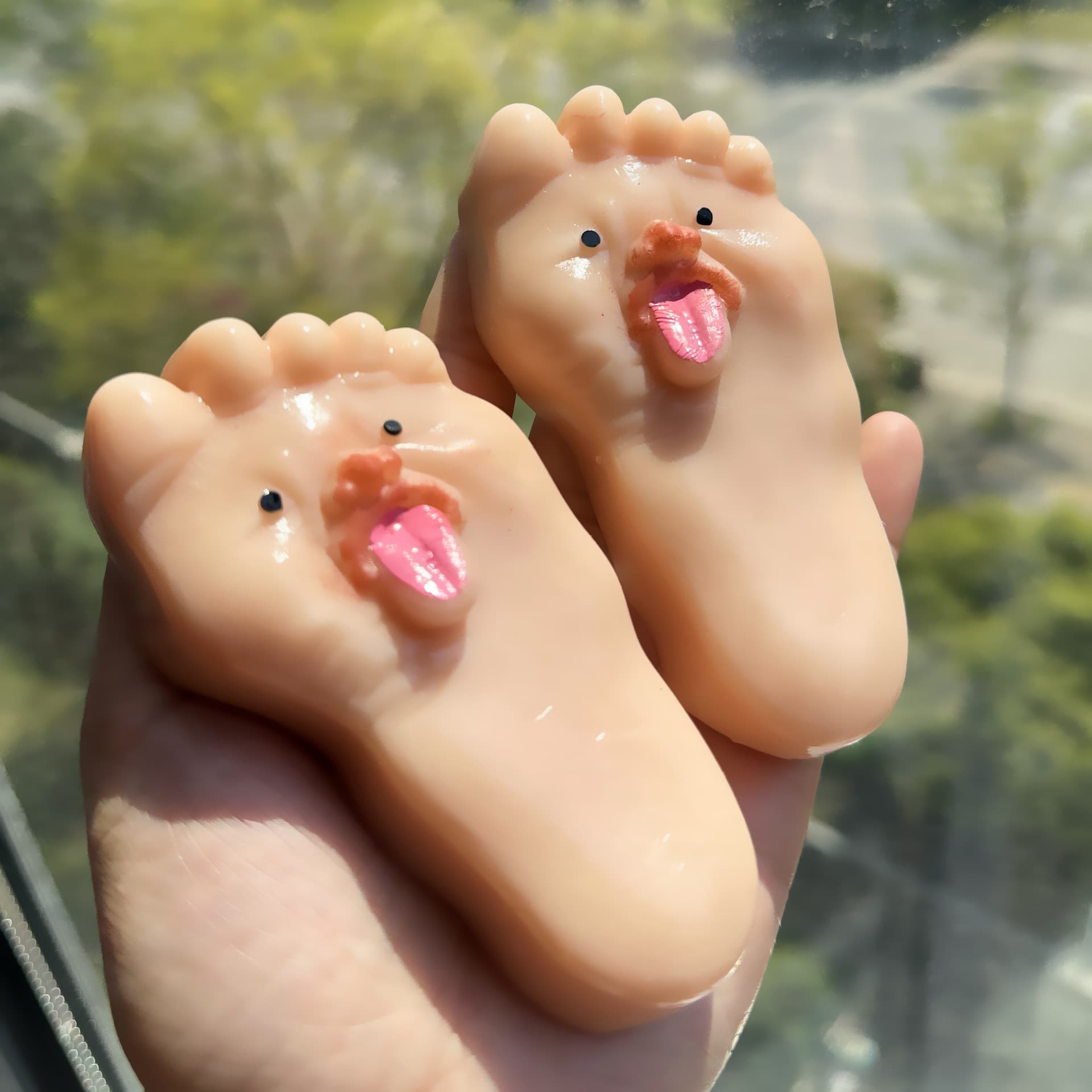 Foam Squishies Cartoon Big Feet Pinch Fun Hunting Funny Cute Soft And Chewy Q Elastic Work Study Decompression Toy Foot Pinch