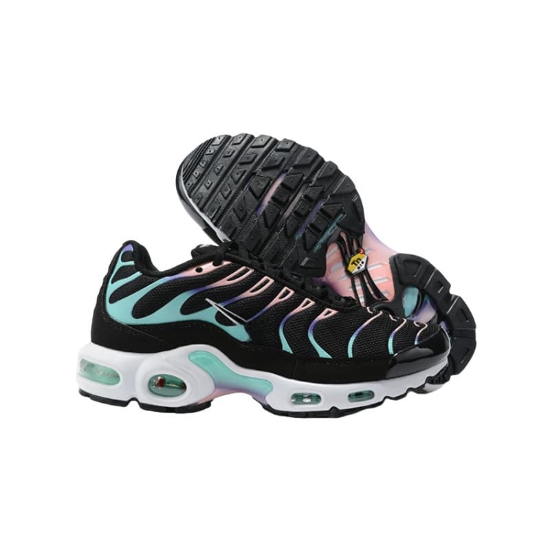 Baskets montantes ondulées à effet dégradé pour femmes, chaussures de running multi-fenêtres avec coussin d'air et mesh respirant