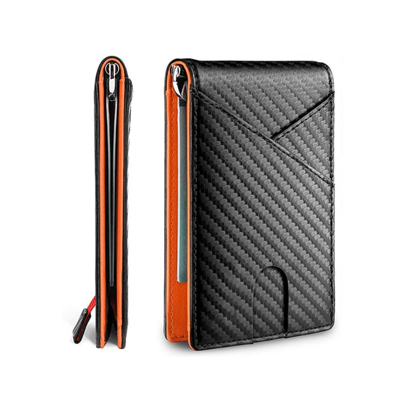 Practical US dollar wallet for men, carbon fiber wallet for men, leather wallet for business wallet