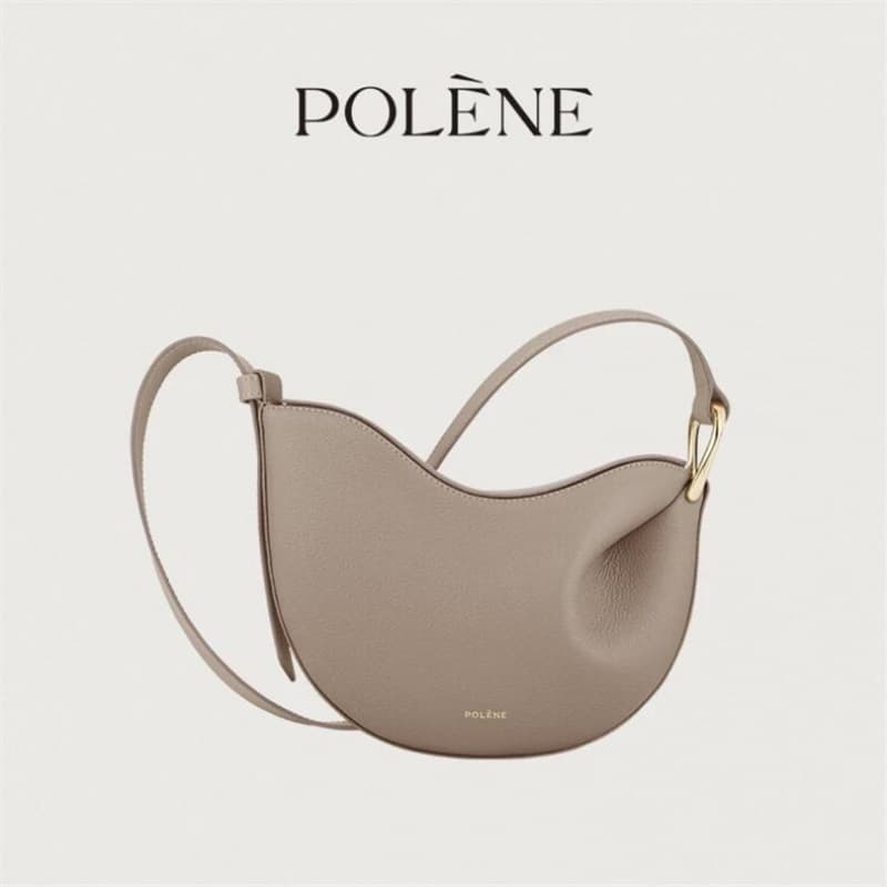 Polen Tonca Pea - Sac bandoulière femme en cuir véritable motif litchi