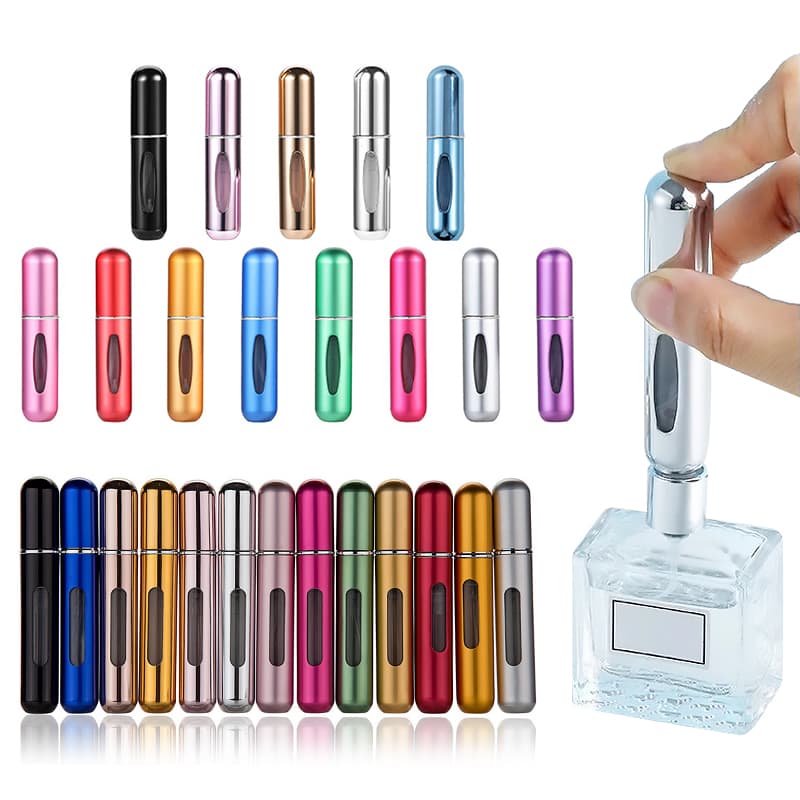 5ml mini portable bottom pump refillable perfume refillable spray bottle empty cosmetic container atomizer bottle travel