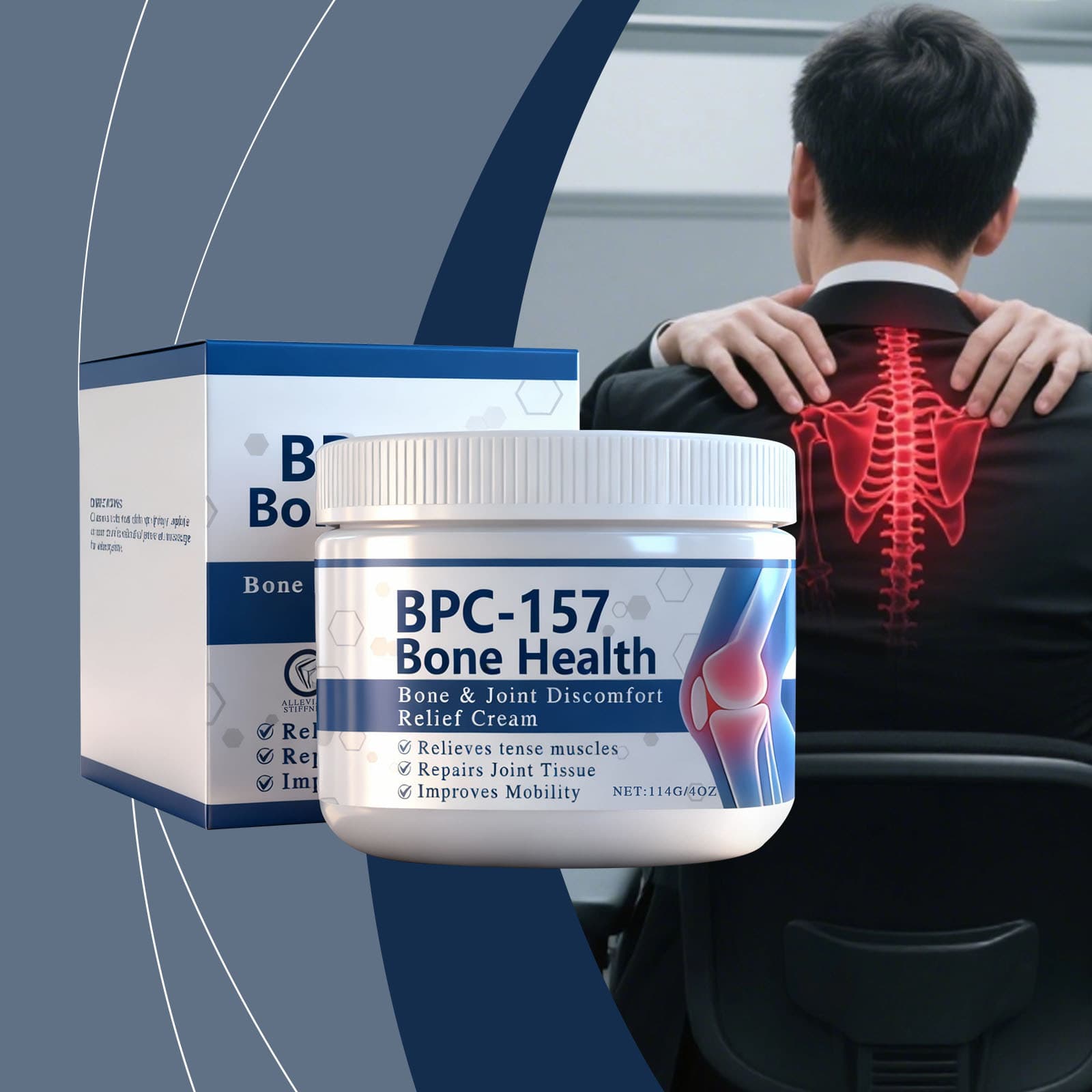 Joint Cream Gentle Formula Massage Care Knee Joints Reduce Tightness Light Texture Daily Maintenance