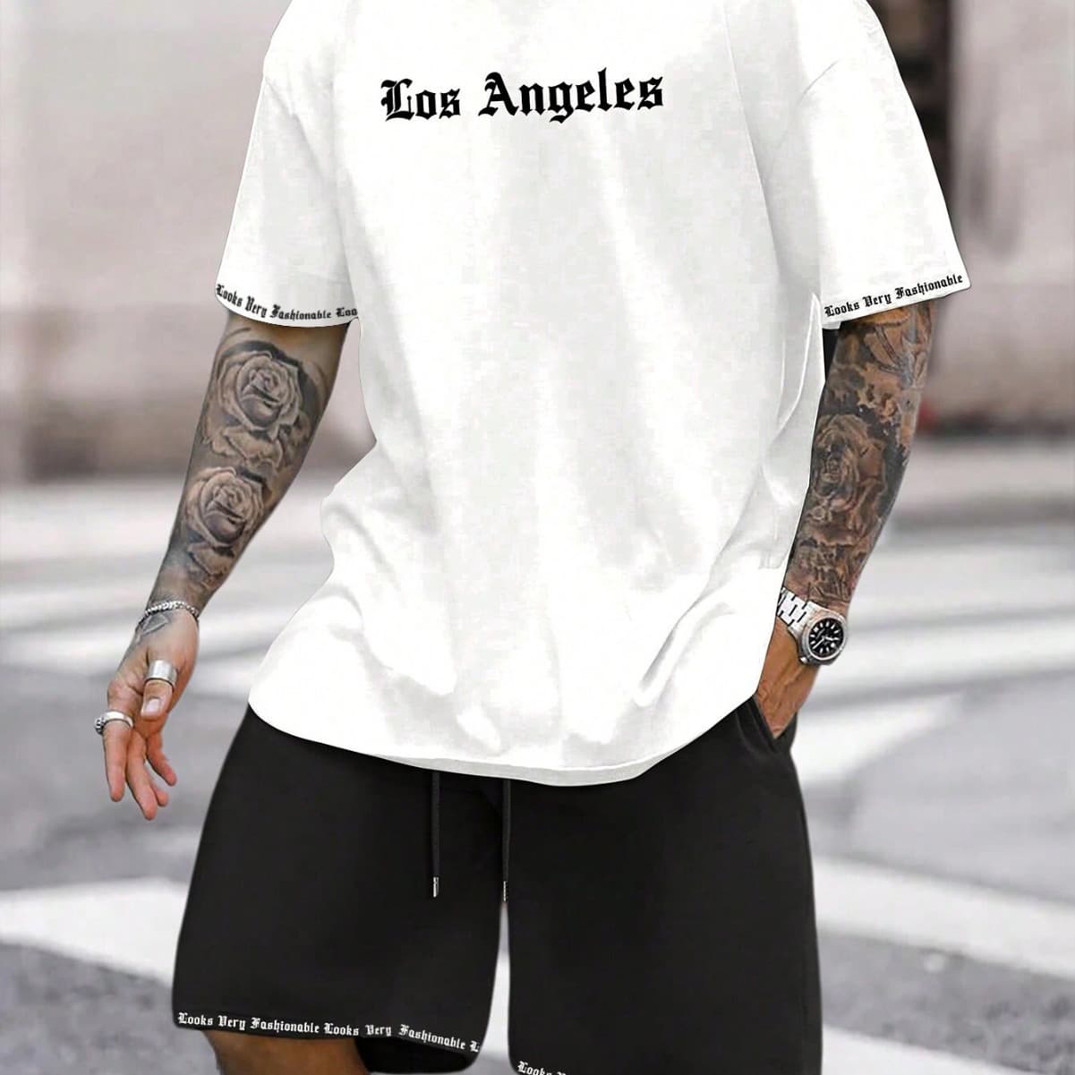 Men's Clothing Short Sleeved Shorts Summer Thin Quick Drying Versatile Breathable Suit