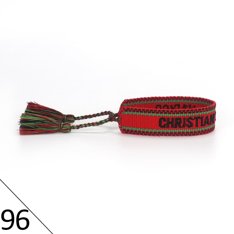 Bracelet unisexe tendance avec lettres tressées