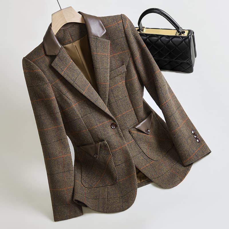 Women's Clothing slim fitting long sleeved lapel small suits