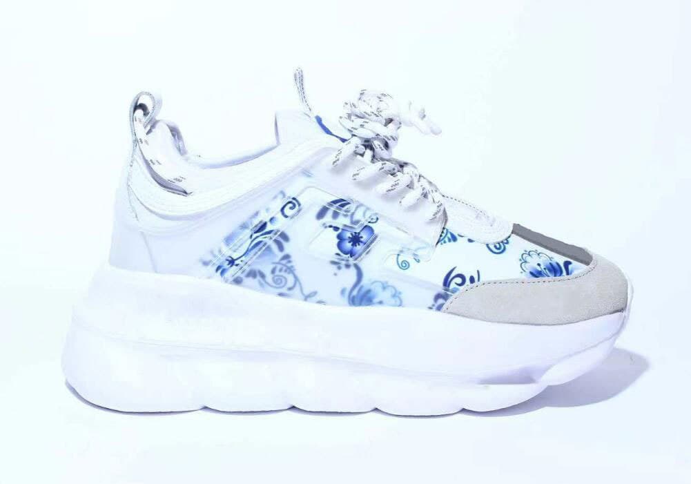 Chaussures de sport décontractées, chaîne de commerce extérieur transfrontalier, station européenne, chaussures de papa rétro, semelle épaisse