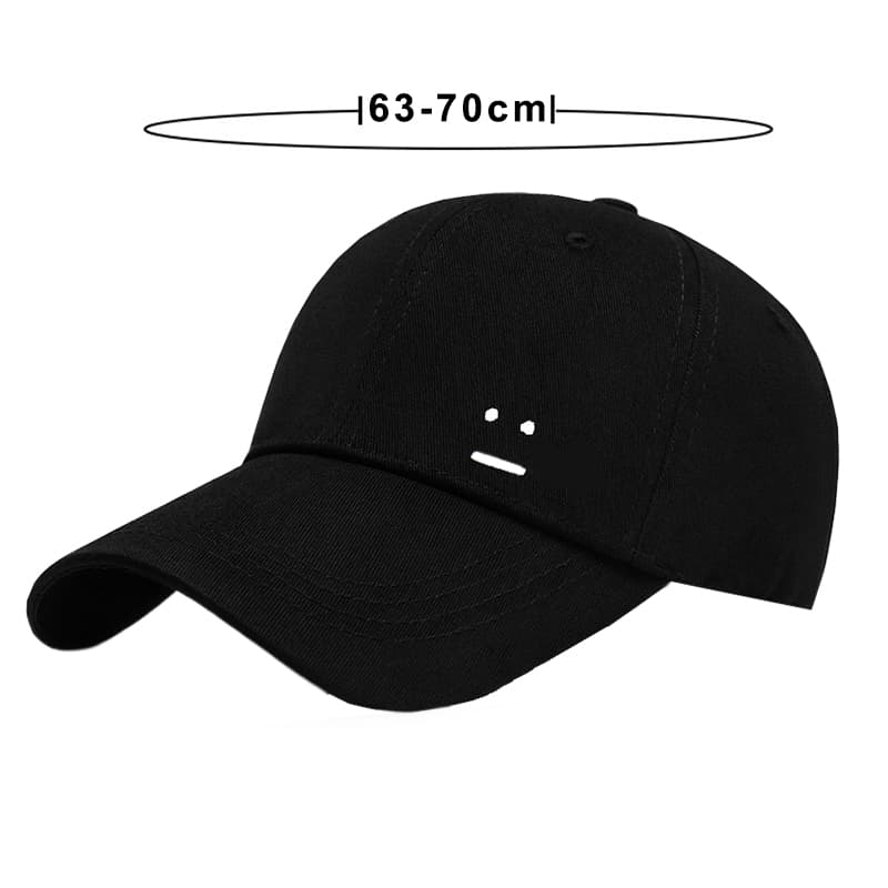 59-64cm 63-70cm Big Head Large Size Men Baseball Caps Causal Hip Hop Hat Women Plus Size Adjustable Cotton Black Gorras