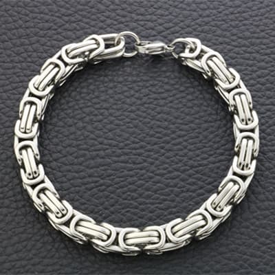 DJ Hairstylist Red Street Dance Bar Rock Nightclub Hip-Hop Punk Handmade Woven Titanium Steel Unisex Bracelet