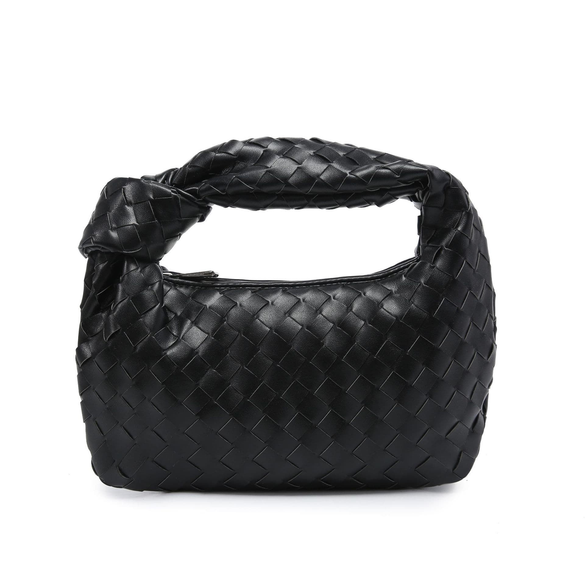 Sac à main tissé, petit pain rond en forme de nuage