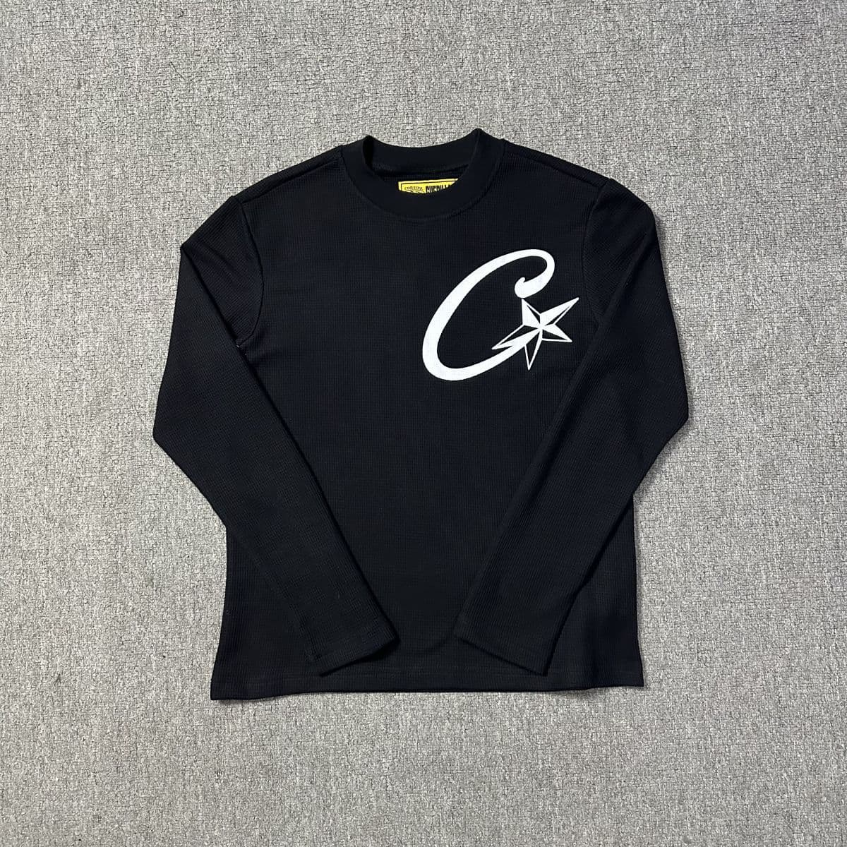 T-shirt à manches longues pour homme, style rétro, décontracté, ample, hip-hop, imprimé licorne, CORTEIZ