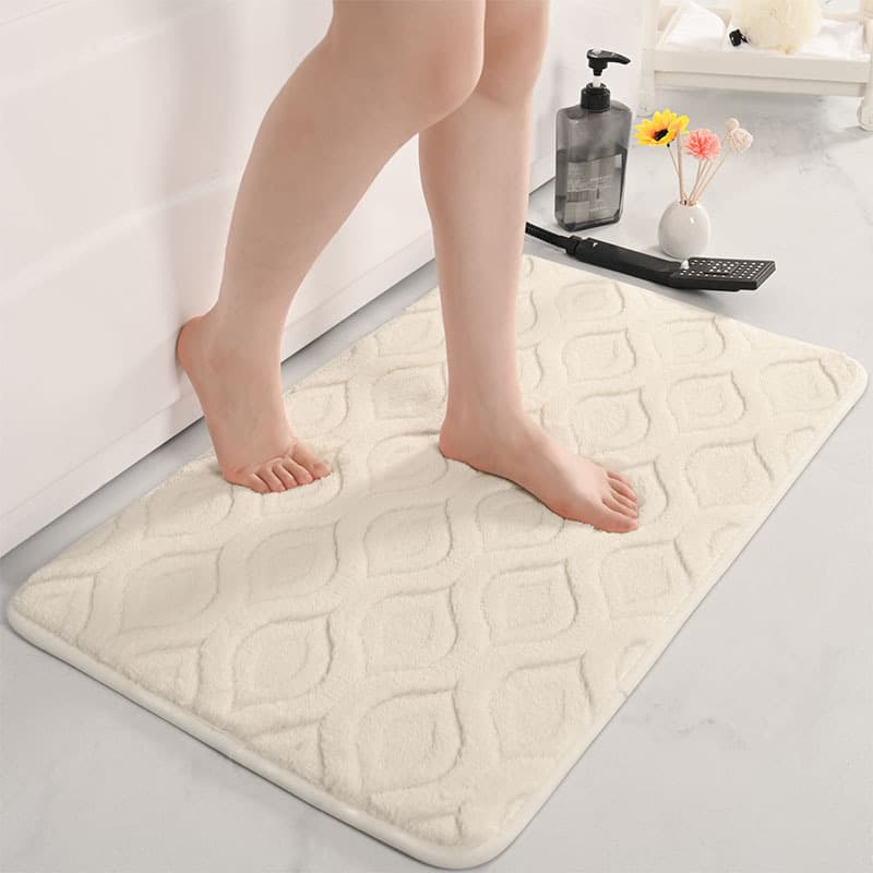 Home Garden New Beautiful Velvet Door Mat Living Room Dirt Resistant Thick Carpet Bathroom Non Slip Water Absorbing Foot Mat