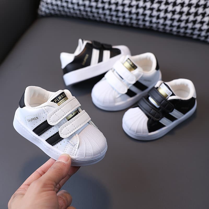 Spring And Autumn Children's Sneakers, White Shoes, Soft Sole Toddler Shoes, Boys' Sports Shoes, Girls' Baby Shoes, Baby Shoes, Shell Toe