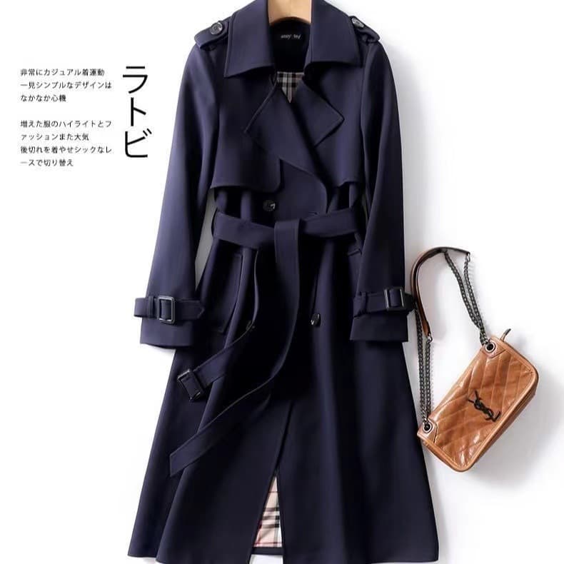 Manteau populaire au-dessus du genou pour femme, grande taille, petit