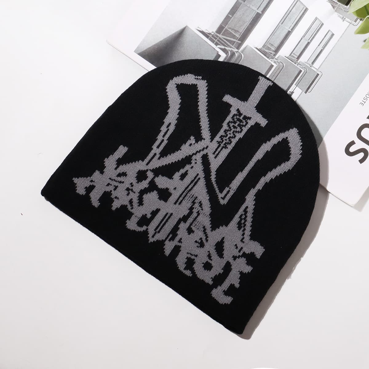 Personalized trend knitted hat Outdoor cycling sports warm and cold casual woolen hat