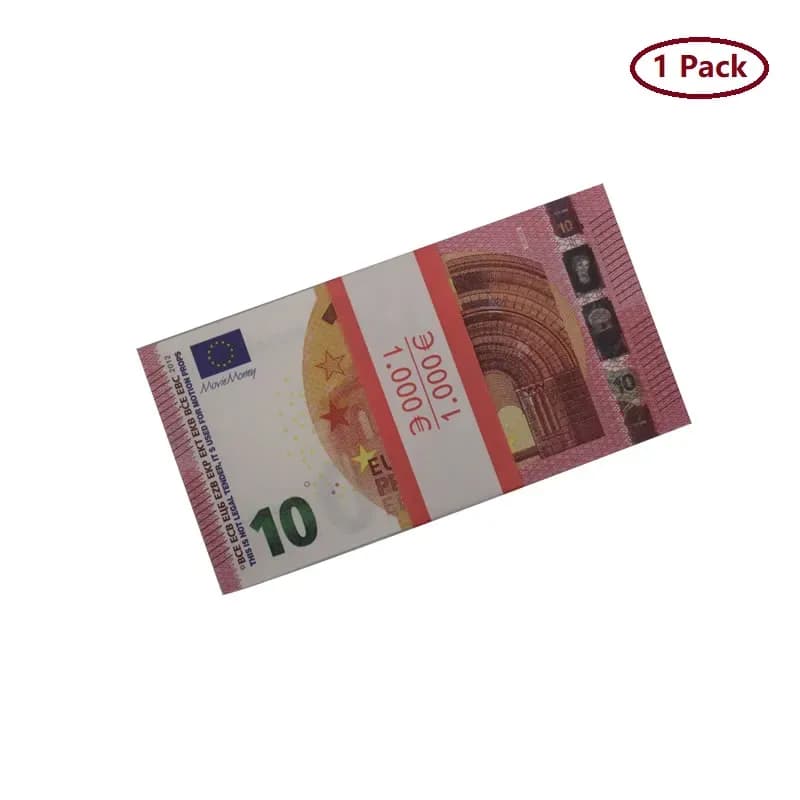 Wholesale FAUX Billet 10 50 100 200 500 Euro Prop Toy Copy Money Fake Banknotes 100PCS Pack