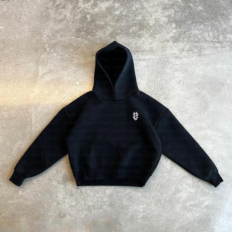 Casual Simple Couple Fashion Hoodie Sweatshirt Set Solid Color Loose Fit Cotton Long Sleeve Sweatpants For Winter Autumn