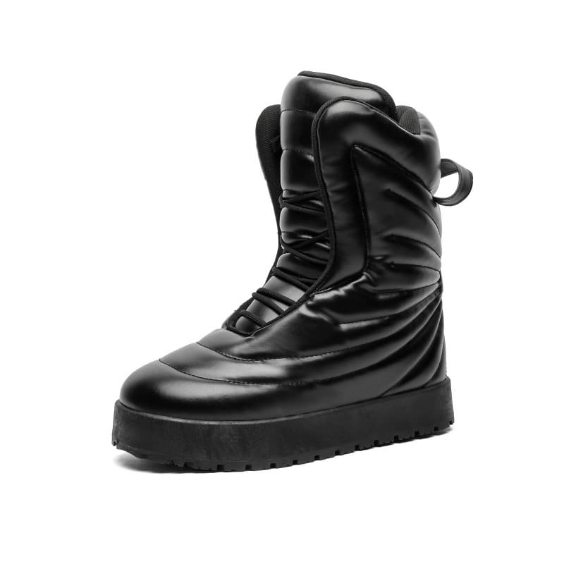 Bottes de neige style urbain pour hommes, mocassins à plateforme légers, silhouette tendance, première version PDF