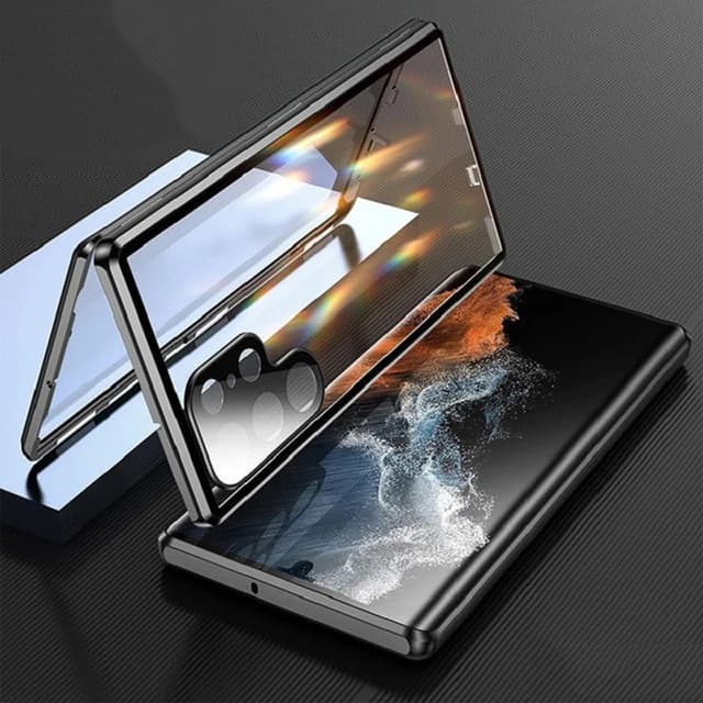 Suitable for Samsung Ultra phone case, double-sided anti drop Galaxy S24 full package, S23u metal frame protective case