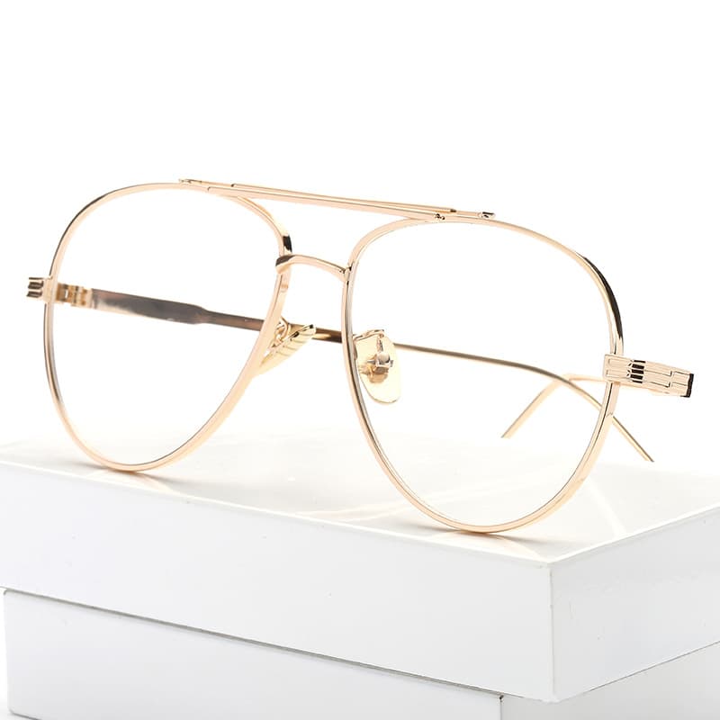 876-1 Fashion Large Frame Non-Prescription 2019 New White Screen Glasses Personality Unisex Street Style Sunglasses