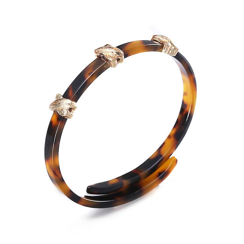 Designer new fashion acrylic bracelet amber personality fashion hand jewelry