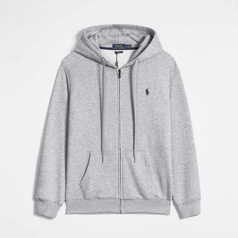 Vêtements pour femmes Série polaire Pony à capuche RL Cardigan couleur unie Pull brodé Loose Paul POLO Veste 03