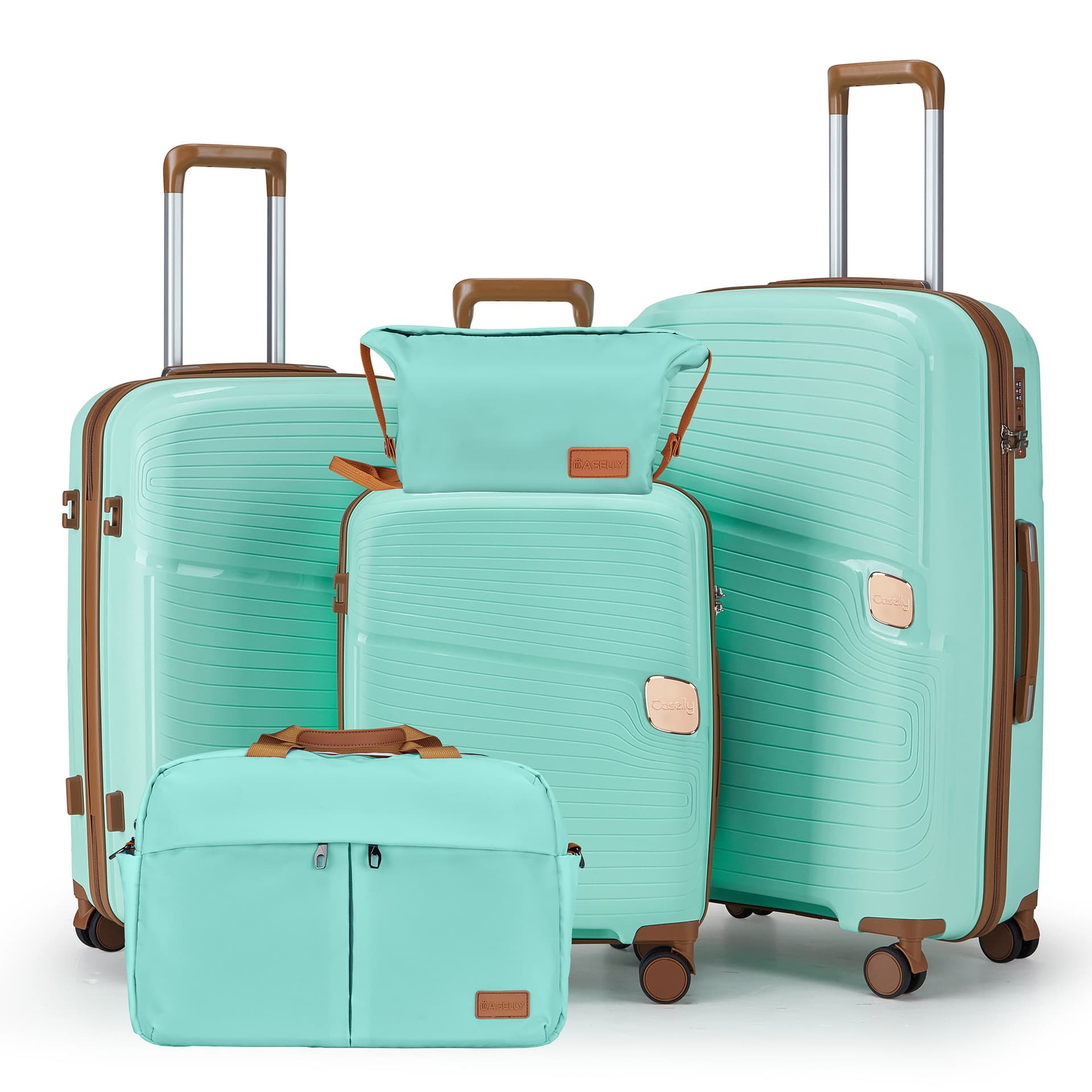 Suitcase Set PP Universal Wheel YKK Zipper Boarding Suitcase 28 Large Capacity TSA Password Trolley Case