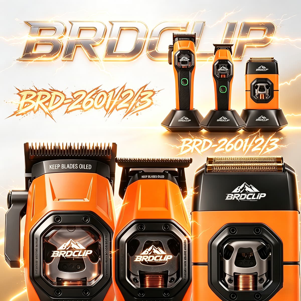 13000RM Vector Motor Rofessional Electric Clipper Barber Shop Machine Hair Trimmer For Man With Base Fade Blade