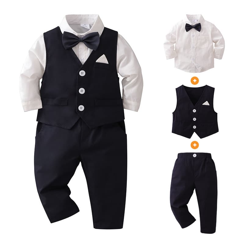 Mother&Kids Gentleman three-piece suit for children Baby boy suit