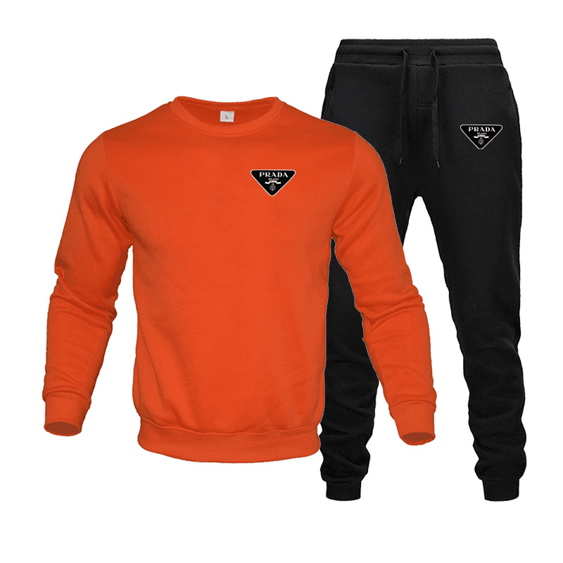 Ensemble de sport unisexe : sweat-shirt à capuche en laine + pantalon long, survêtement à capuche