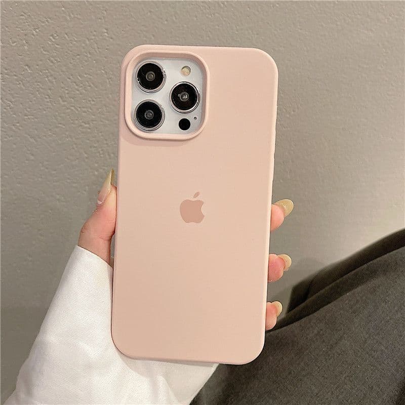 Coque de téléphone en silicone de haute qualité pour iPhone 15/14/12/11/13, coque anti-chute minimaliste tout compris