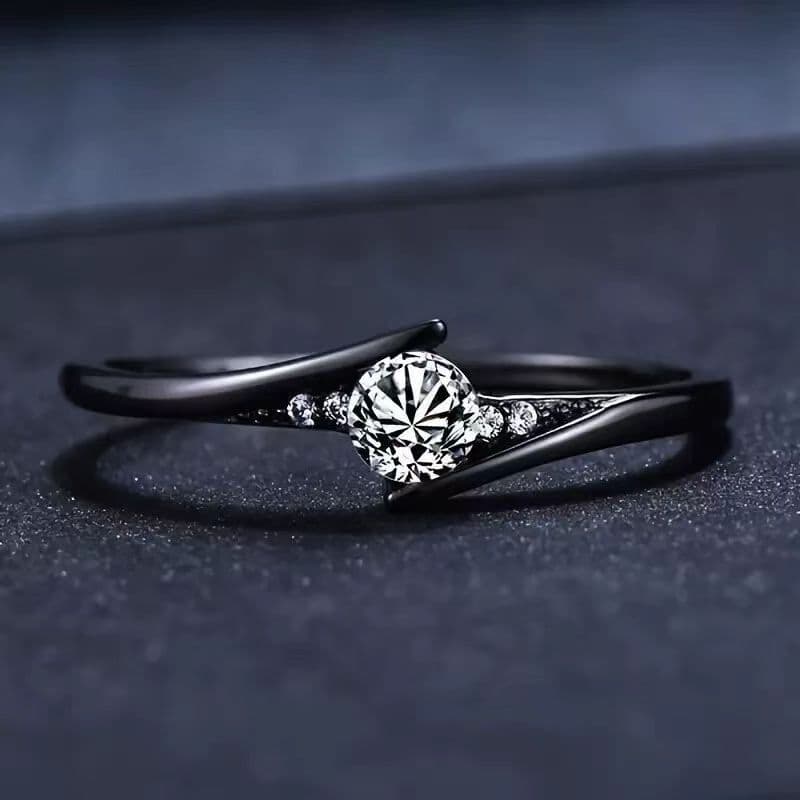 Single Rings Ins Internet Celebrity Moissanite Ring High End Temperament Simple Fashion Couple Gift Exquisite Versatile Ring