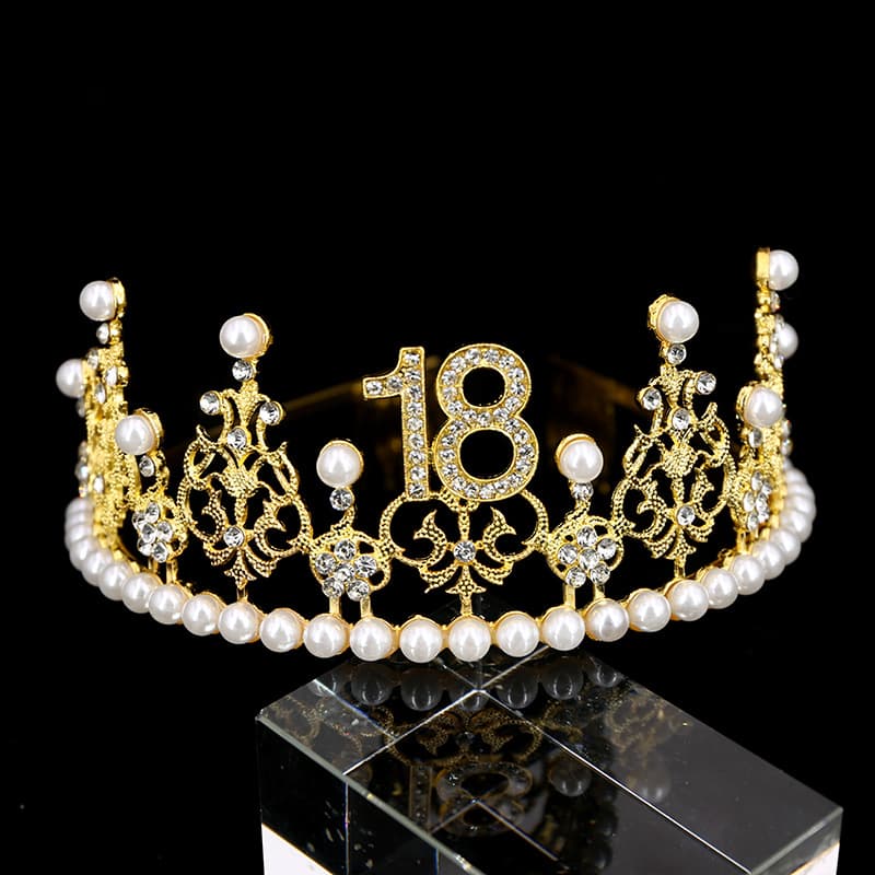 Bridal jewelry wedding dress accessories 18th and 30th birthday festival hair comb headband alloy rhinestone tiara crown