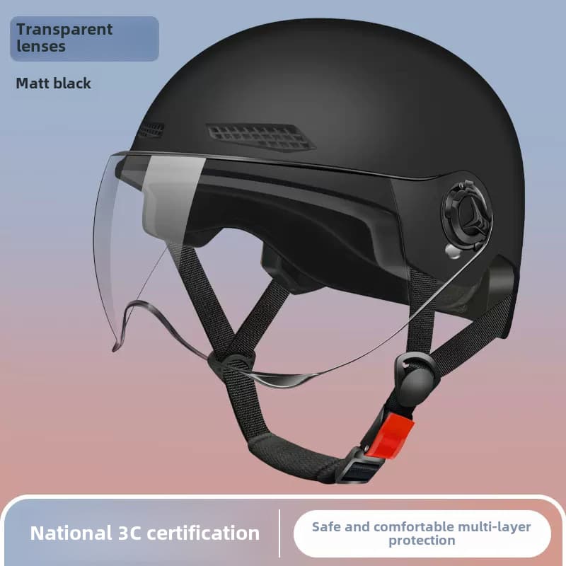 Electric Vehicle Helmet Men's And Women's Summer Sun Protection Electric Vehicle Helmet Light Half Helmet