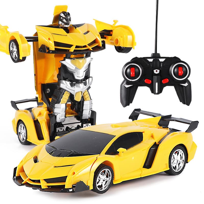 Remote One Click Deformation Car, Diamond Wireless Remote Control Car Robot, Charging Dynamic Boy And Children's Toys