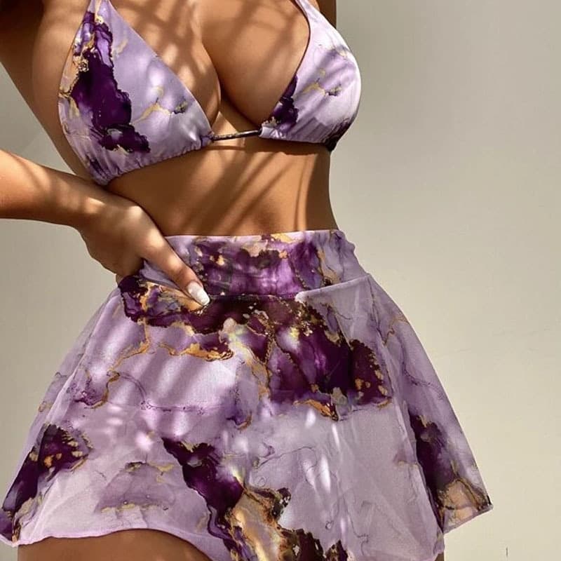 Three Piece Swimsuit Sexy Split Bikini 2022