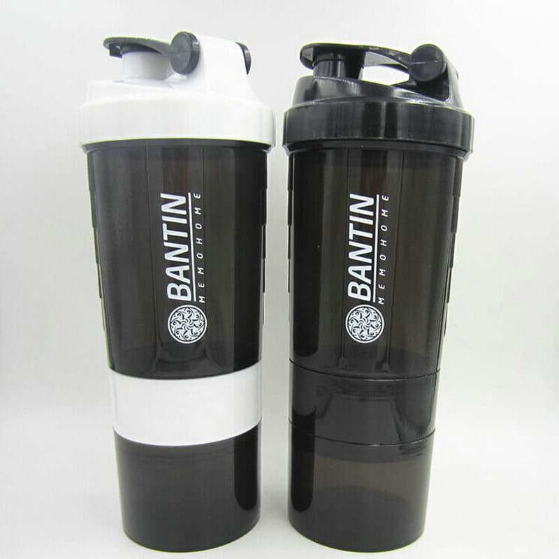 Home & Garden Protein Powder Shake Cup 500ml Large Capacity Plastic Cup Multifunctional Portable Sports Fitness Water Cup Advertising Cup