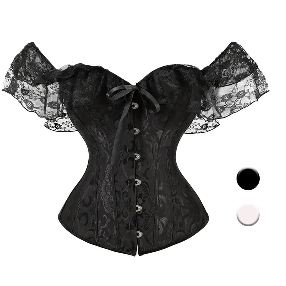 Women's Intimates Fishbone Corset Lace One Shoulder Palace Retro Body Shaping Top Tight Abdomen Bone Clothes