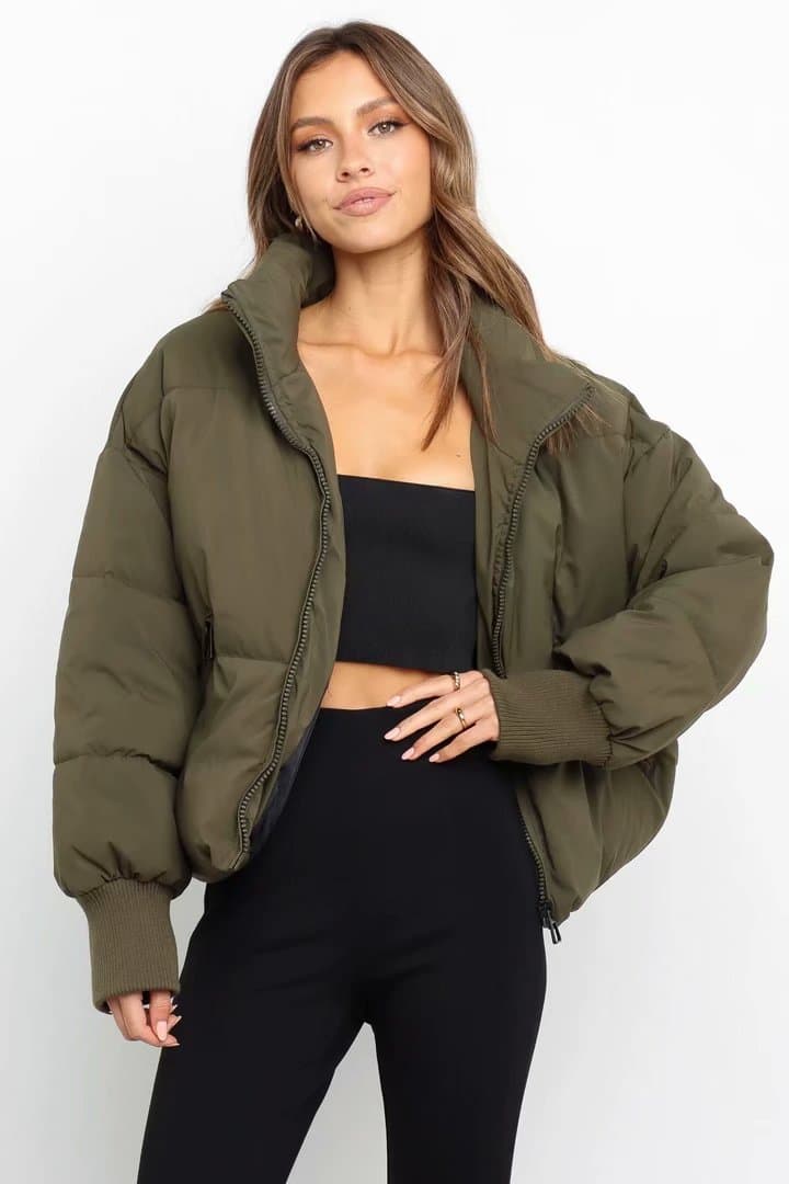 Women's Urban Casual Versatile Stand Collar Bread Jacket