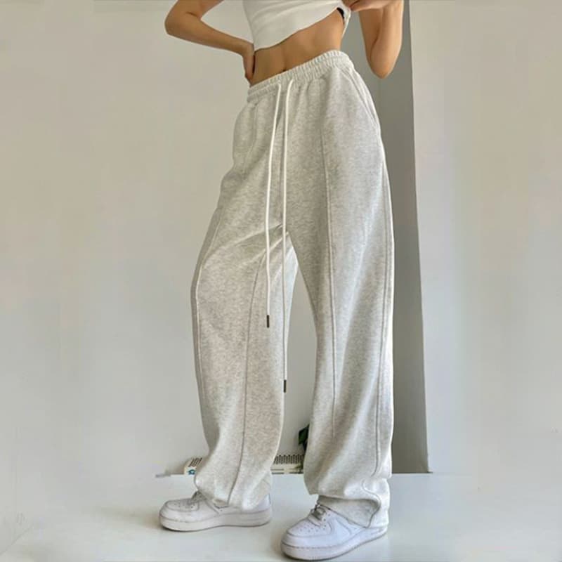 Women's Clothing Velvet Sweatpants Hottie Trendy Sports Pants Leggings High Street Loose Casual Trousers