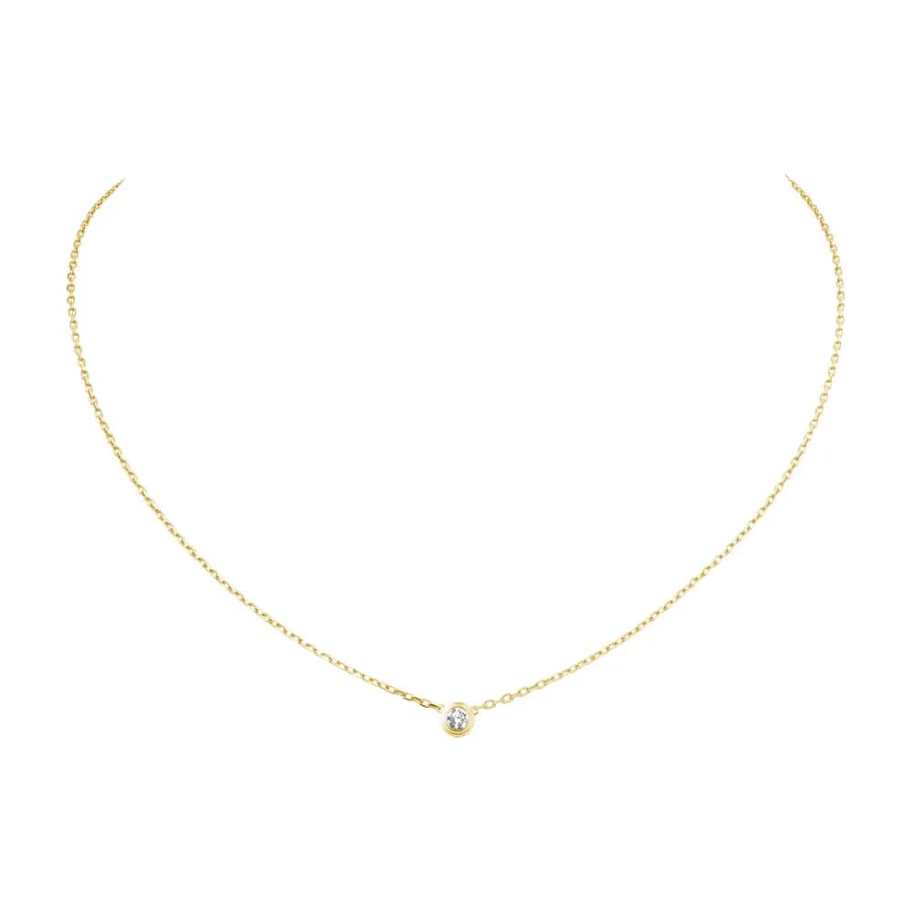 Designer Diamants Legers Pendant Necklaces Diamond D'amour Love Necklace for Women Girls Collier Bijoux Femme Brand