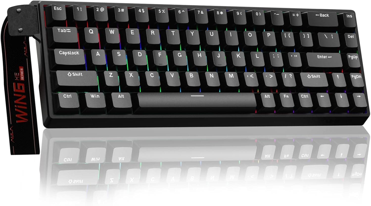 AULA WIN68 HE Mechanical Gaming Keyboard 60%, Hall Effect Magnetic Switch, Fast Trigger Mode Adjustable Actuation, 8000Hz Polling Rate, RGB Backlit Wi