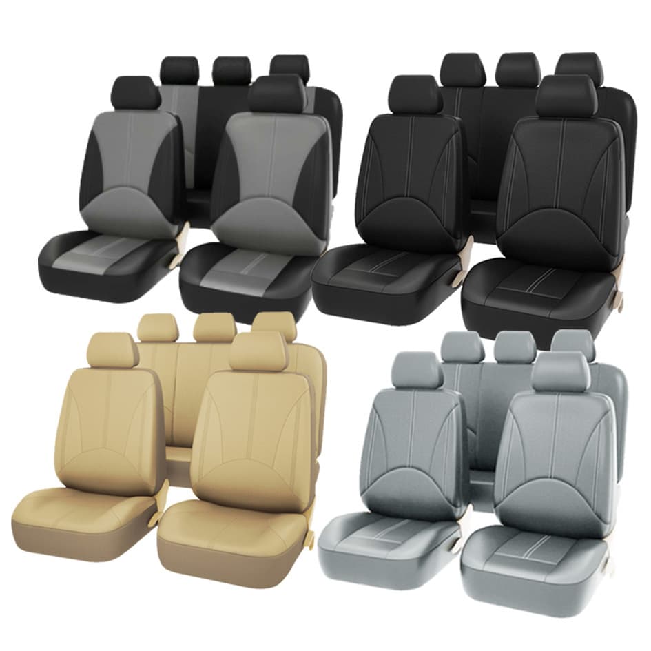 General Car Seat 9-piece PU Leather Car Four Seasons General Seat Cushion Cover