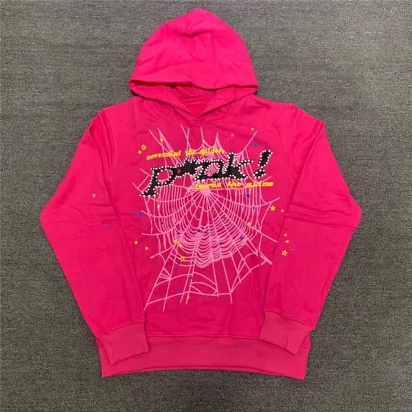 Sweat à capuche Spider pour enfants Sp5der 555555 Sweat à capuche pour garçons et filles, imprimé toile d'araignée de haute qualité