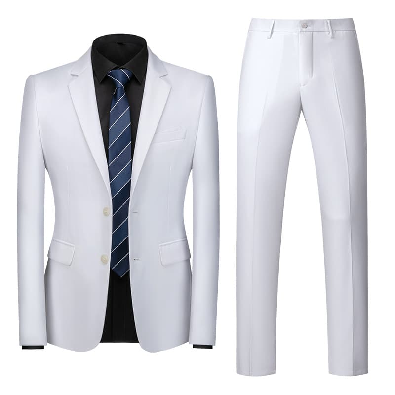 Men's Clothing Suit Two Piece Jacket + Pants Large Size Business Suit Men
