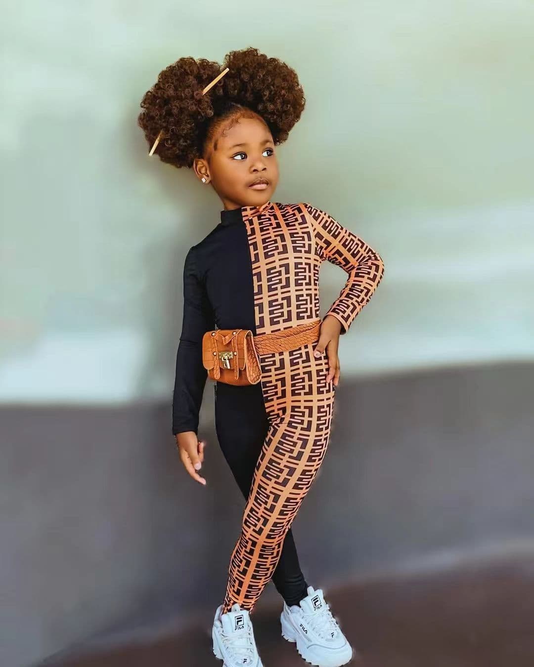 Baby Clothing Girls casual long sleeve fashion printed color matching romper ins style children's clothing