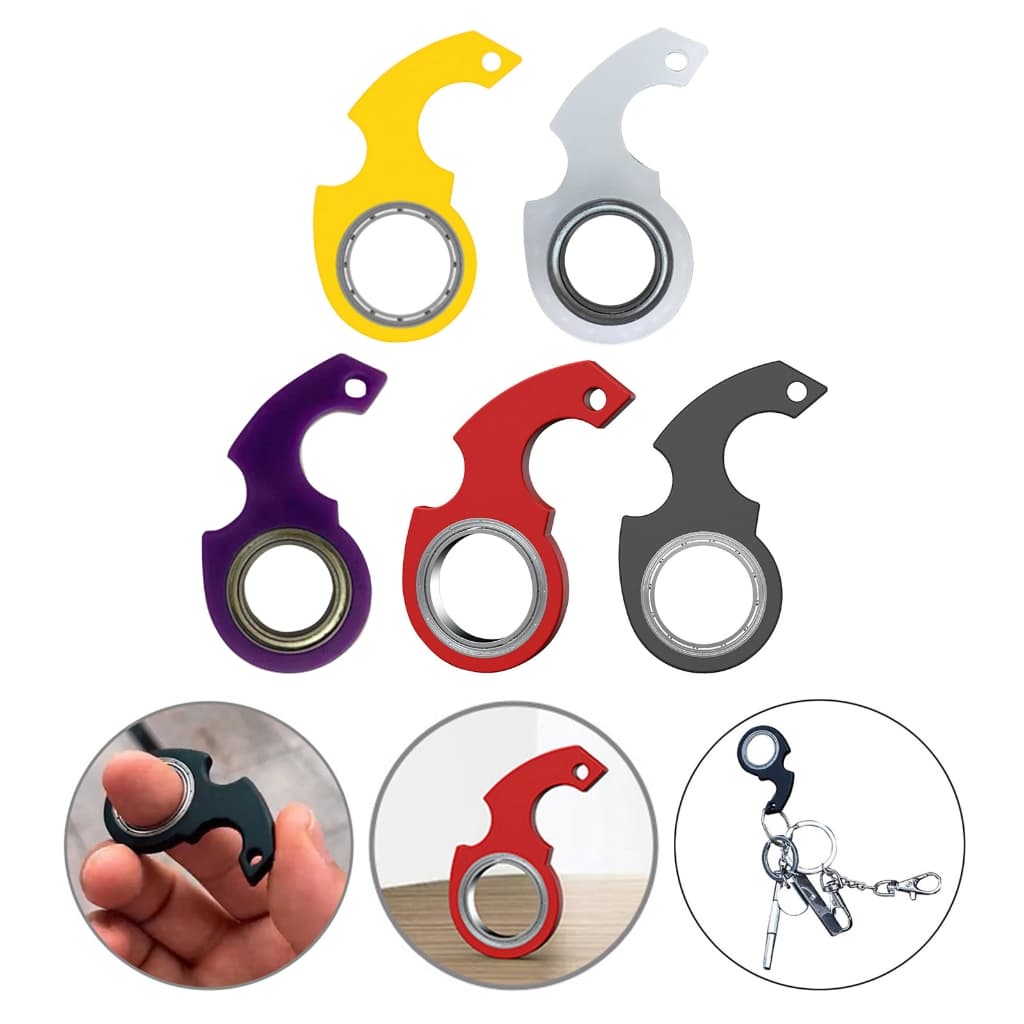 Stress Reliever Toy Spinning Keychain Spinner Pocket Toy Key Ring Spinner Toy